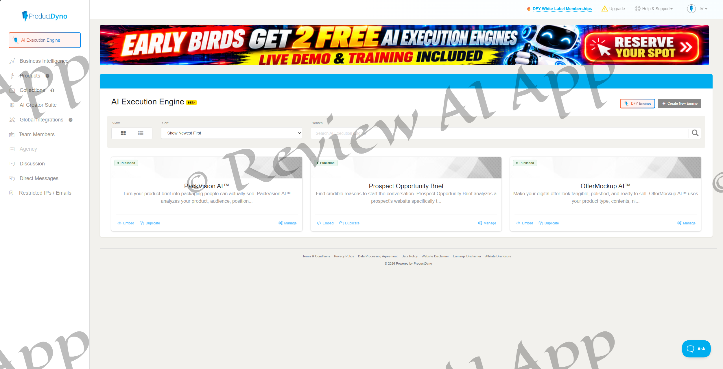 AI Execution Engine Review - Inside The Member's Area