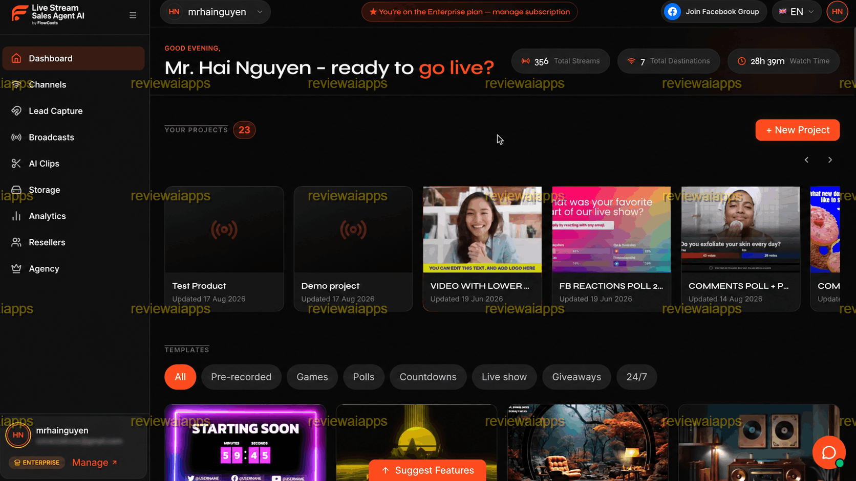 LiveStreamSalesAgentAI Review and Inside Member's Area
