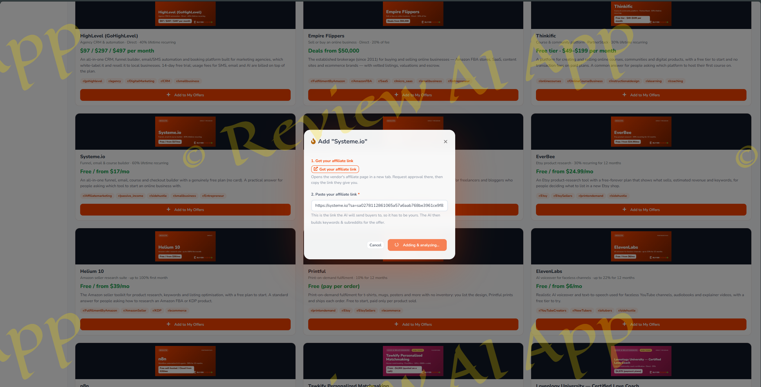 BuyerEngine AI Review - Inside The Member's Area