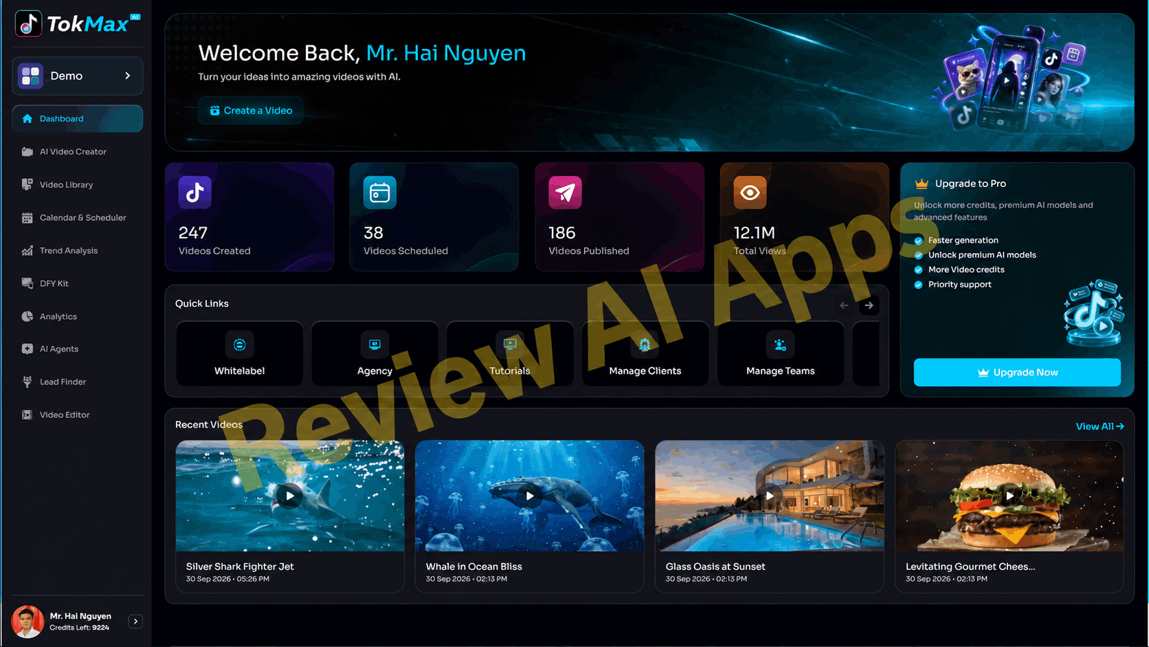 TokMak AI Review - Inside The Member's Area
