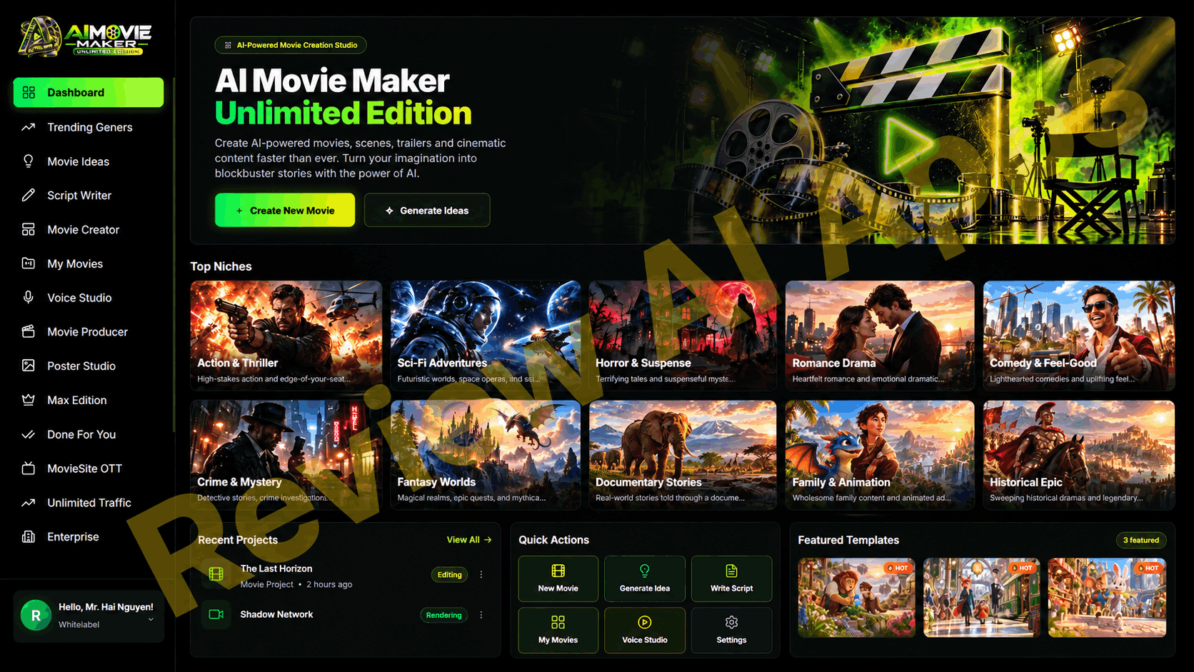 AI Movie Maker Unlimited Edition Review - Inside the Member's Area