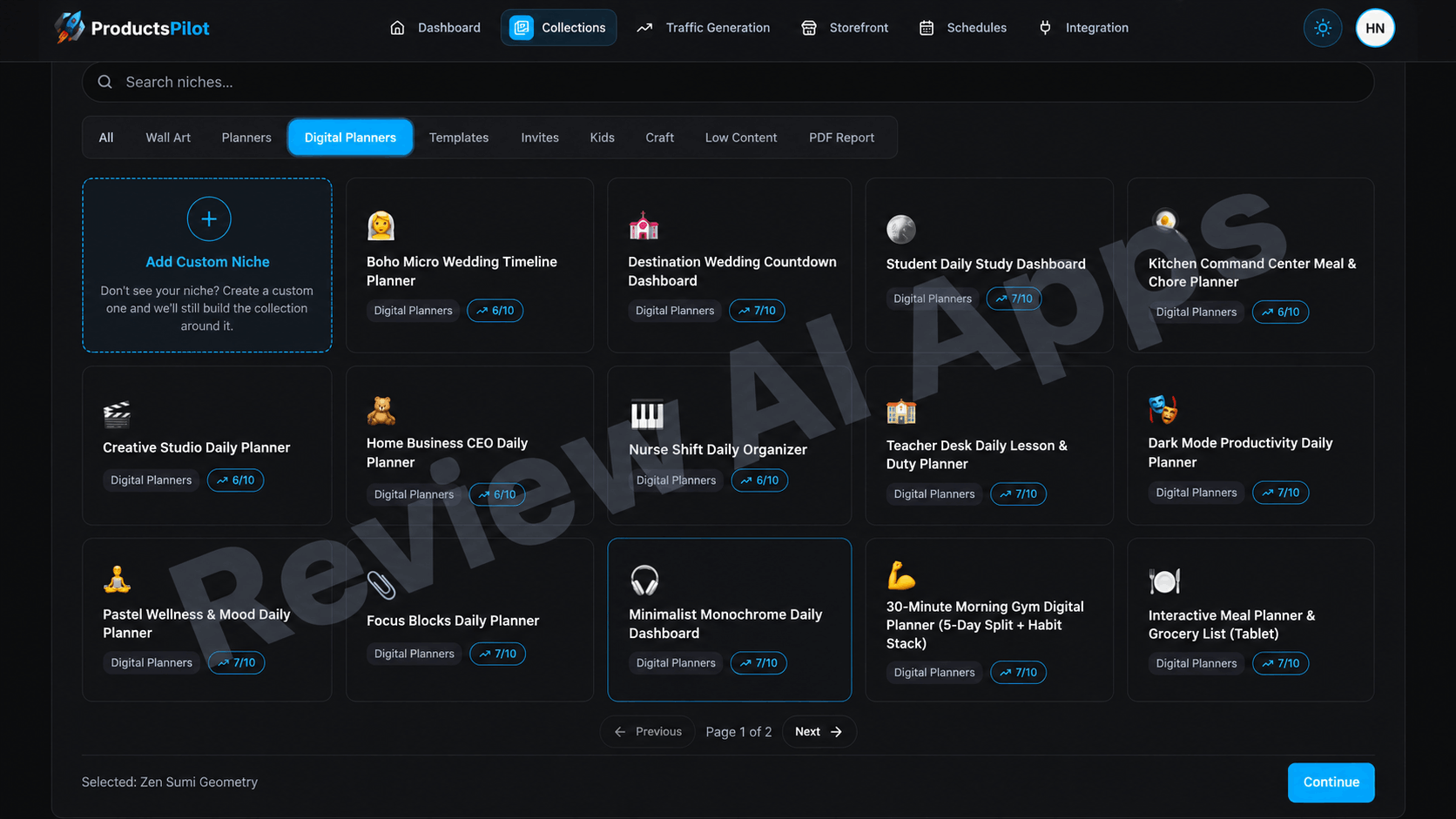 ProductsPilot Review - Collections