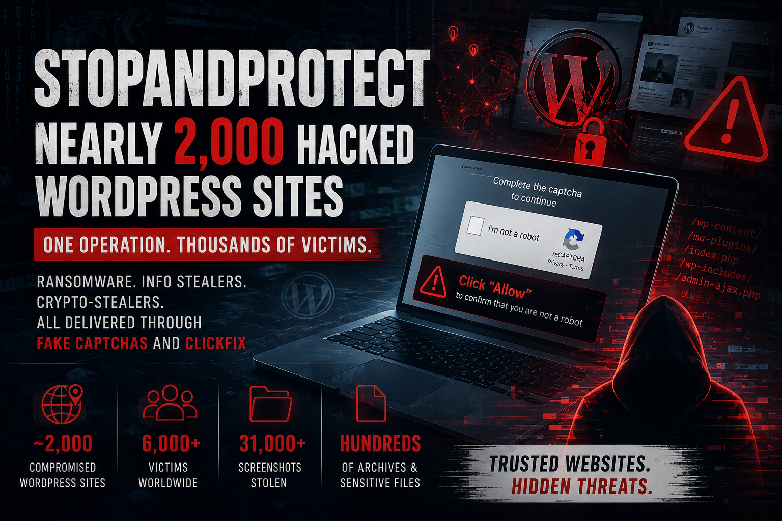 Gần 2.000 Website WordPress Bị Chiếm Dụng: Bí Mật Phía Sau Chiến Dịch StopAndProtect