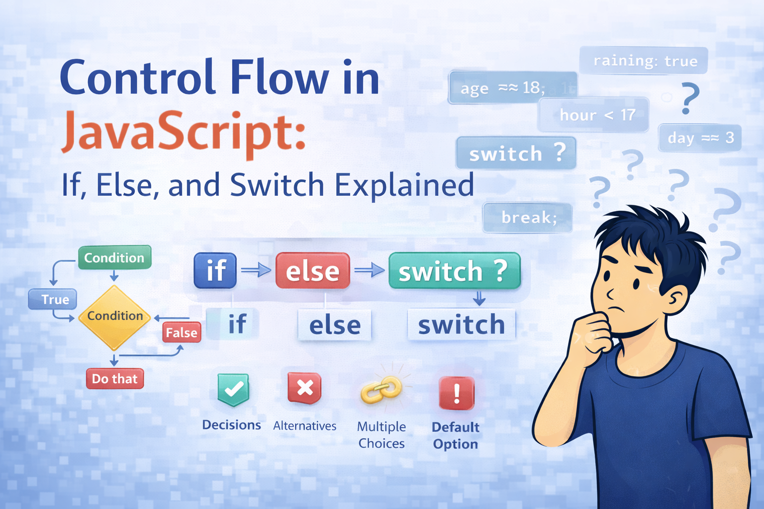 Control Flow in JavaScript: If, Else, and Switch Explained