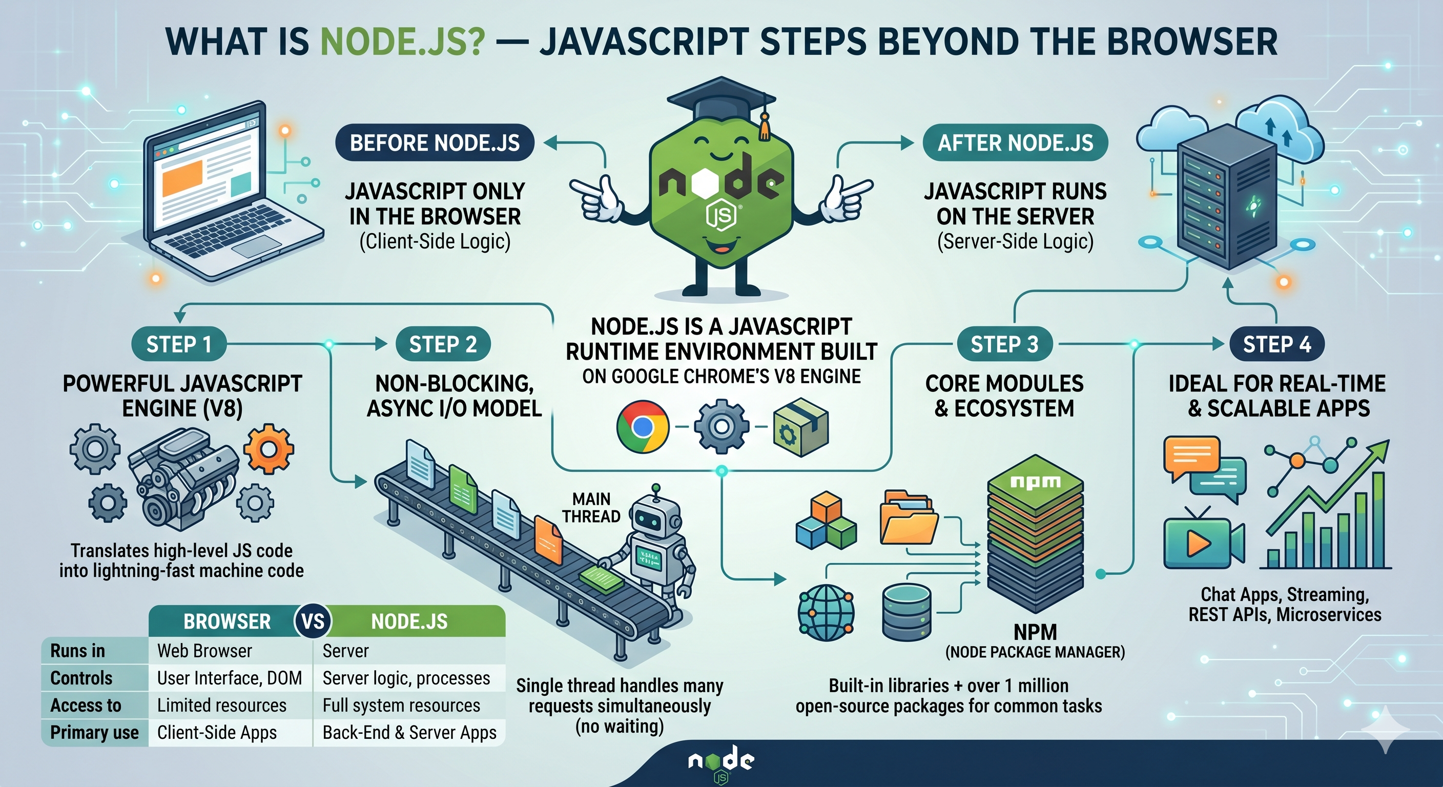 Discussion on "What is Node.js? — JavaScript Steps Beyond the Browser ...