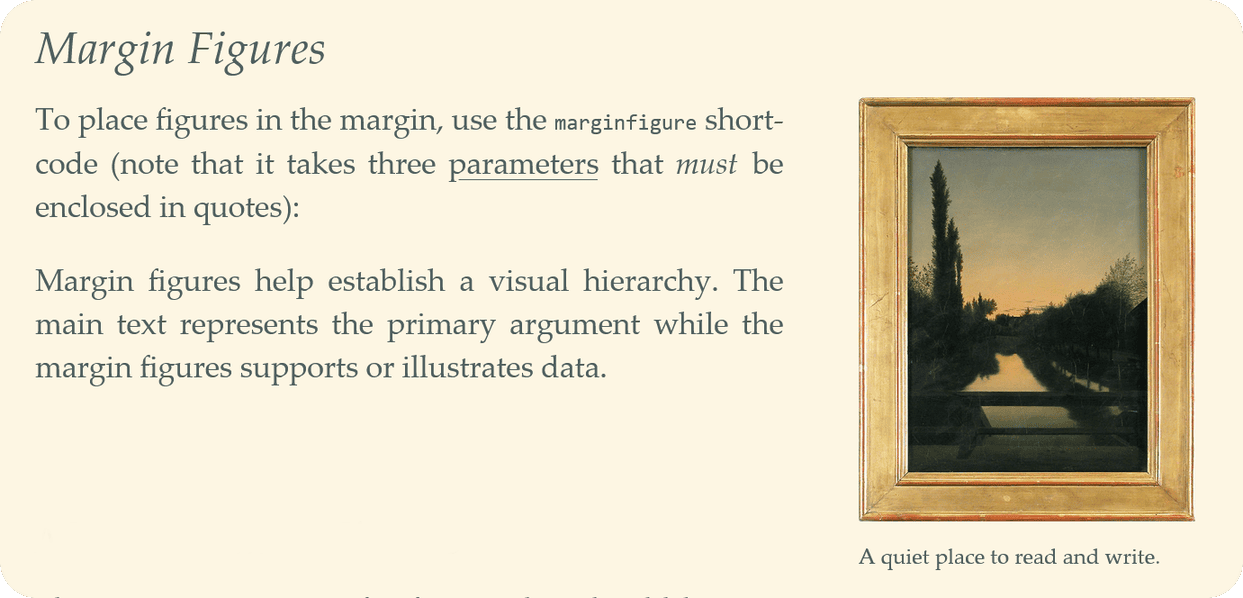 Tufte-Python: Margin figures example screenshot.