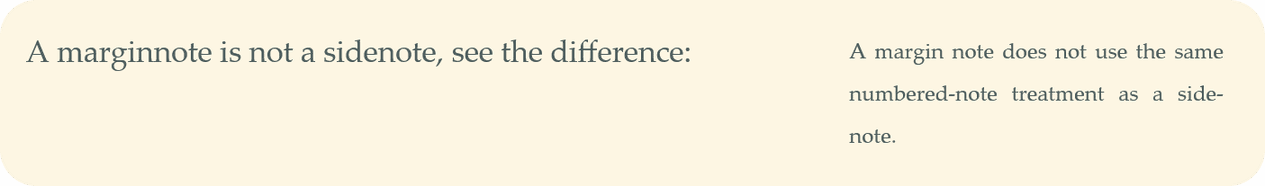 Tufte-Python: margin note example screenshot.