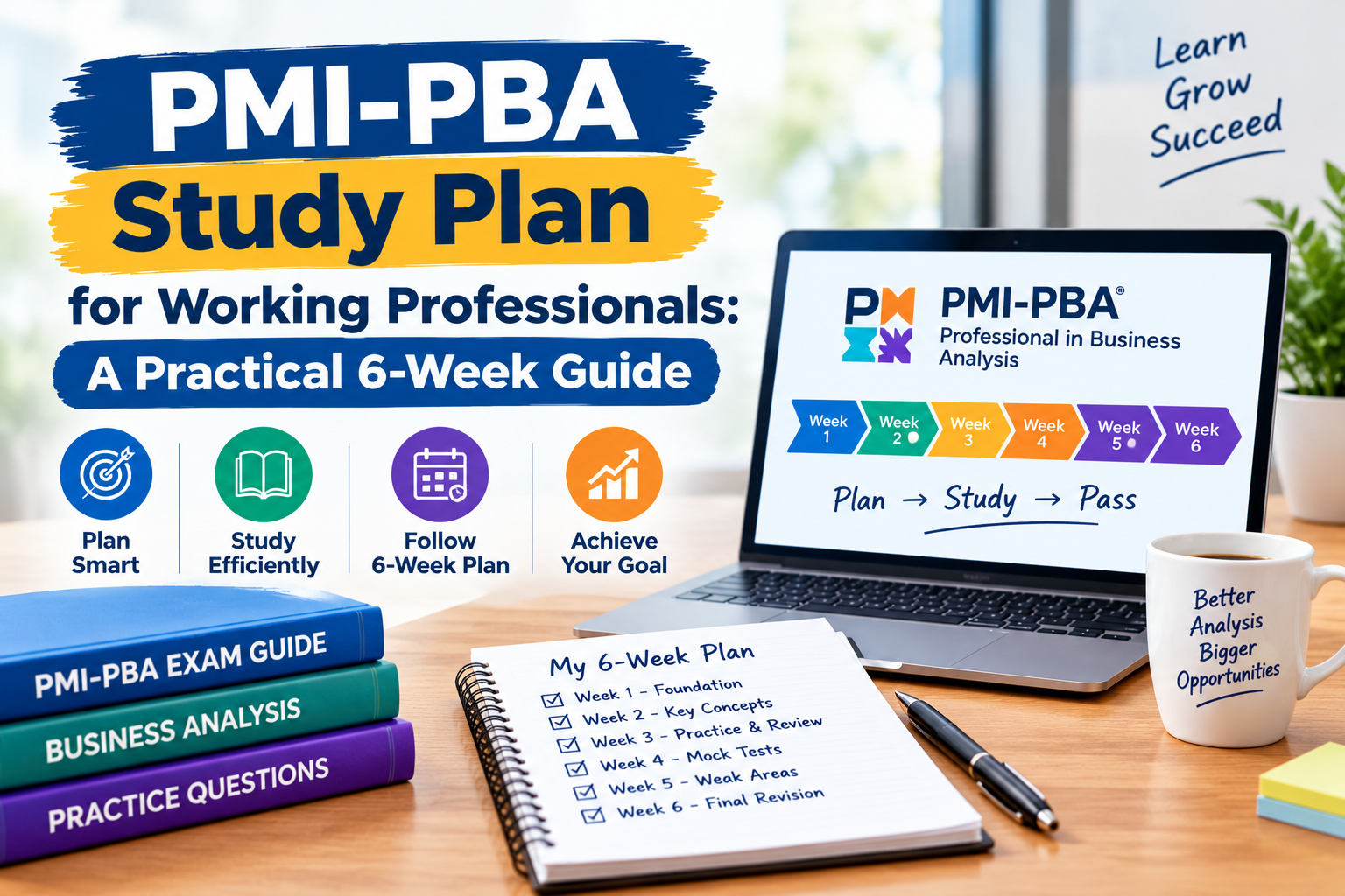 PMI-PBA Study Plan for Working Professionals: A Practical 6-Week Guide