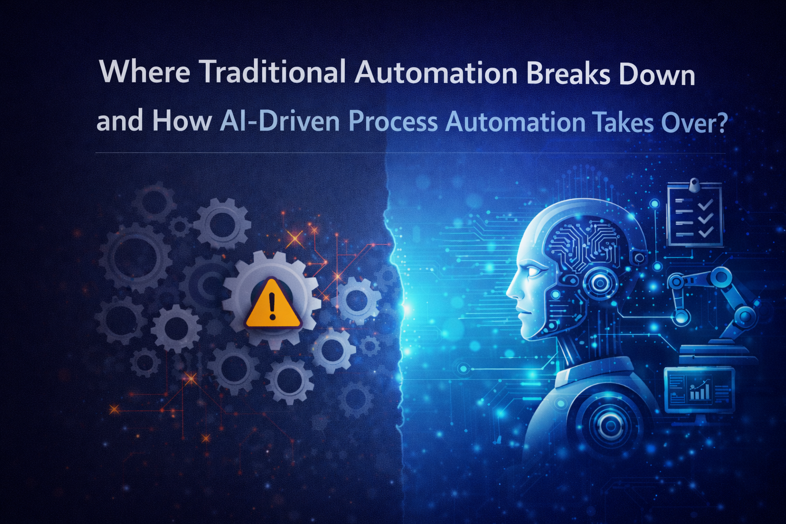 Where Traditional Automation Breaks Down and How AI-Driven Process Automation Takes Over? 