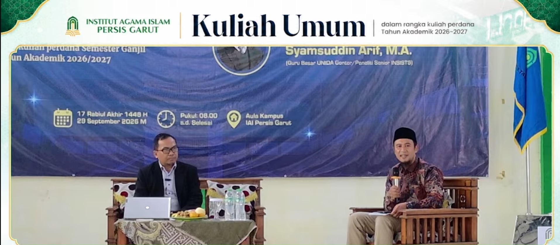 Kuliah Umum Perdana IAI Persis Garut Angkat Isu Ancaman Atheisme terhadap Generasi Muda