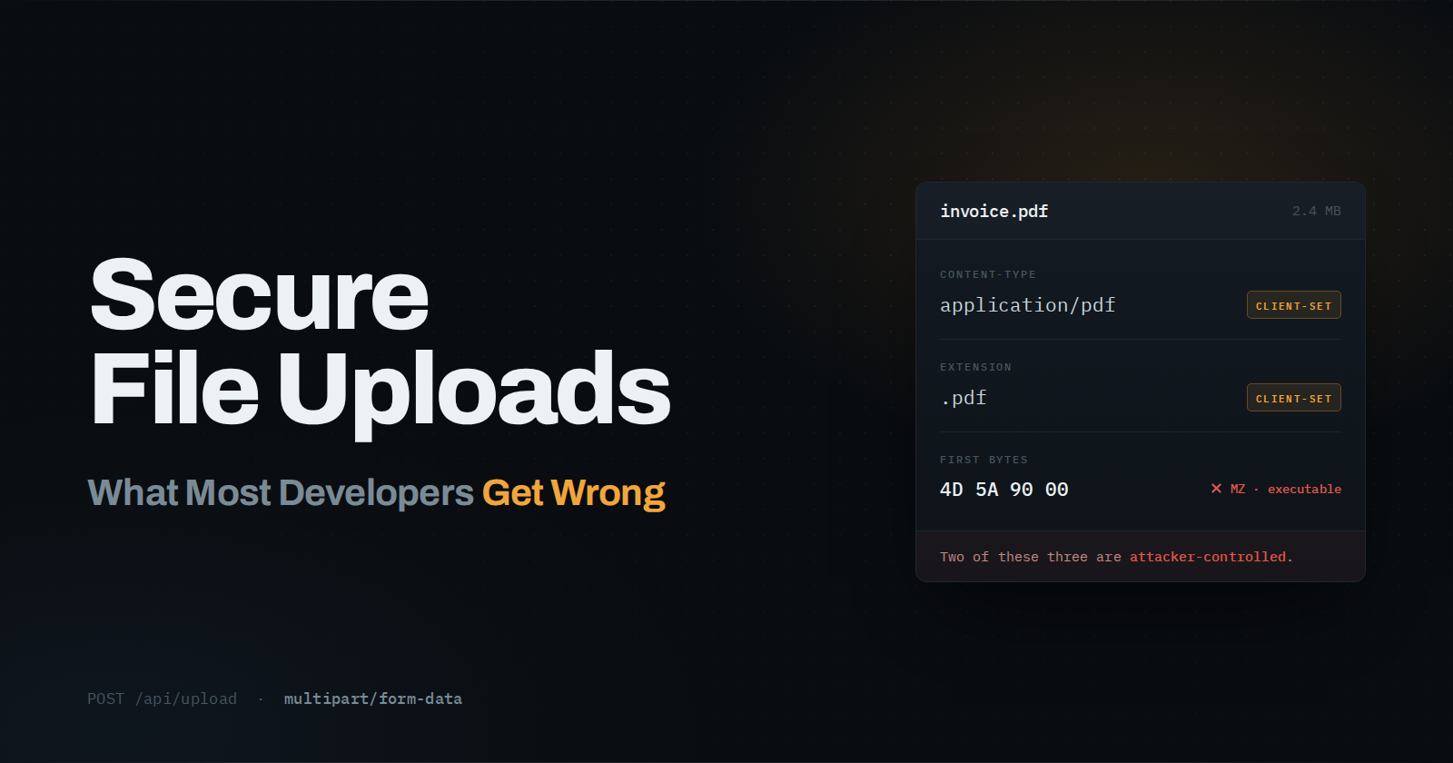 Secure File Uploads: What Most Developers Get Wrong