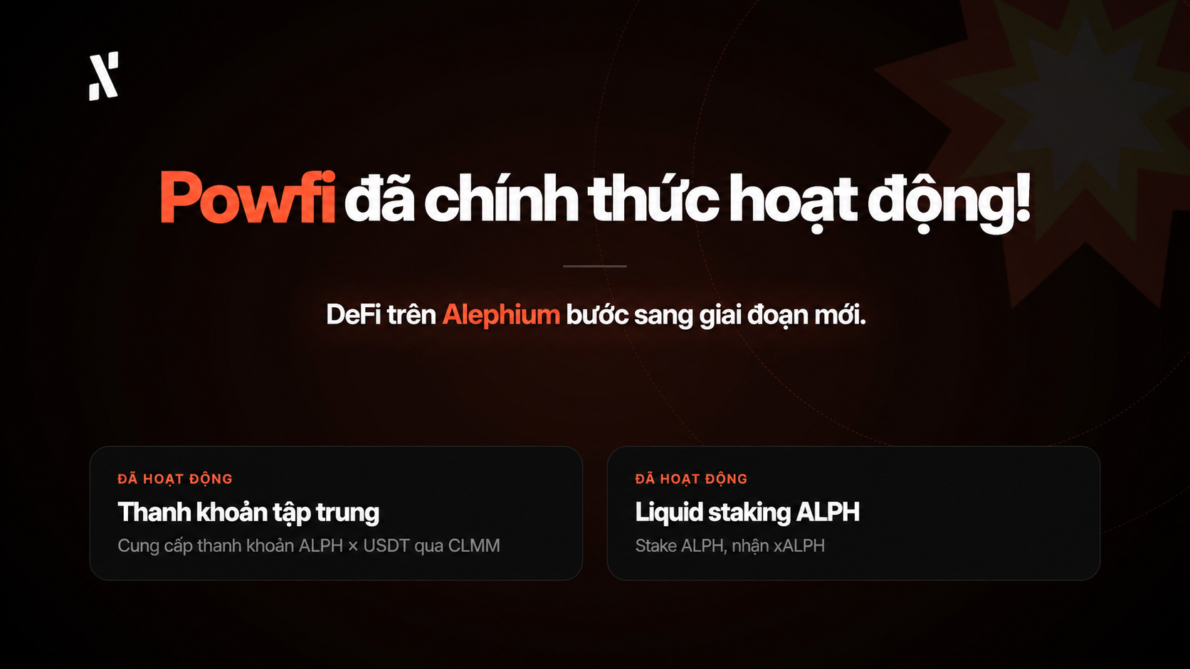 Powfi Chính Thức Hoạt Động Trên Mainnet: Giai Đoạn Aligned Economics Của Alephium Bắt Đầu