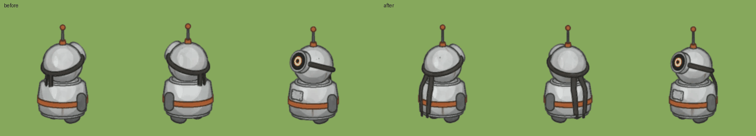 Idle, from three sides