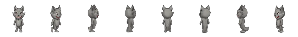 Werewolf run, eight directions. Watch the tail.