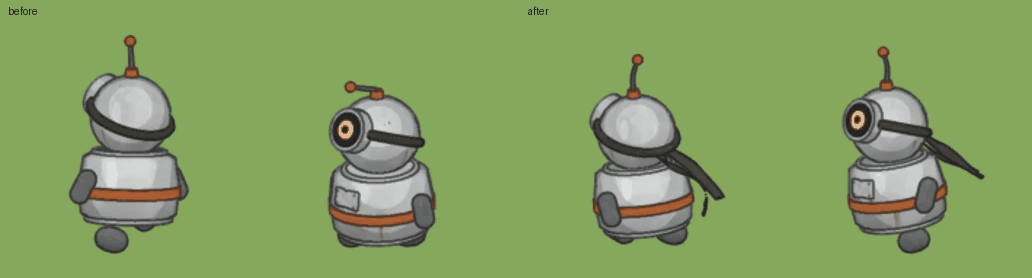 Run, before and after