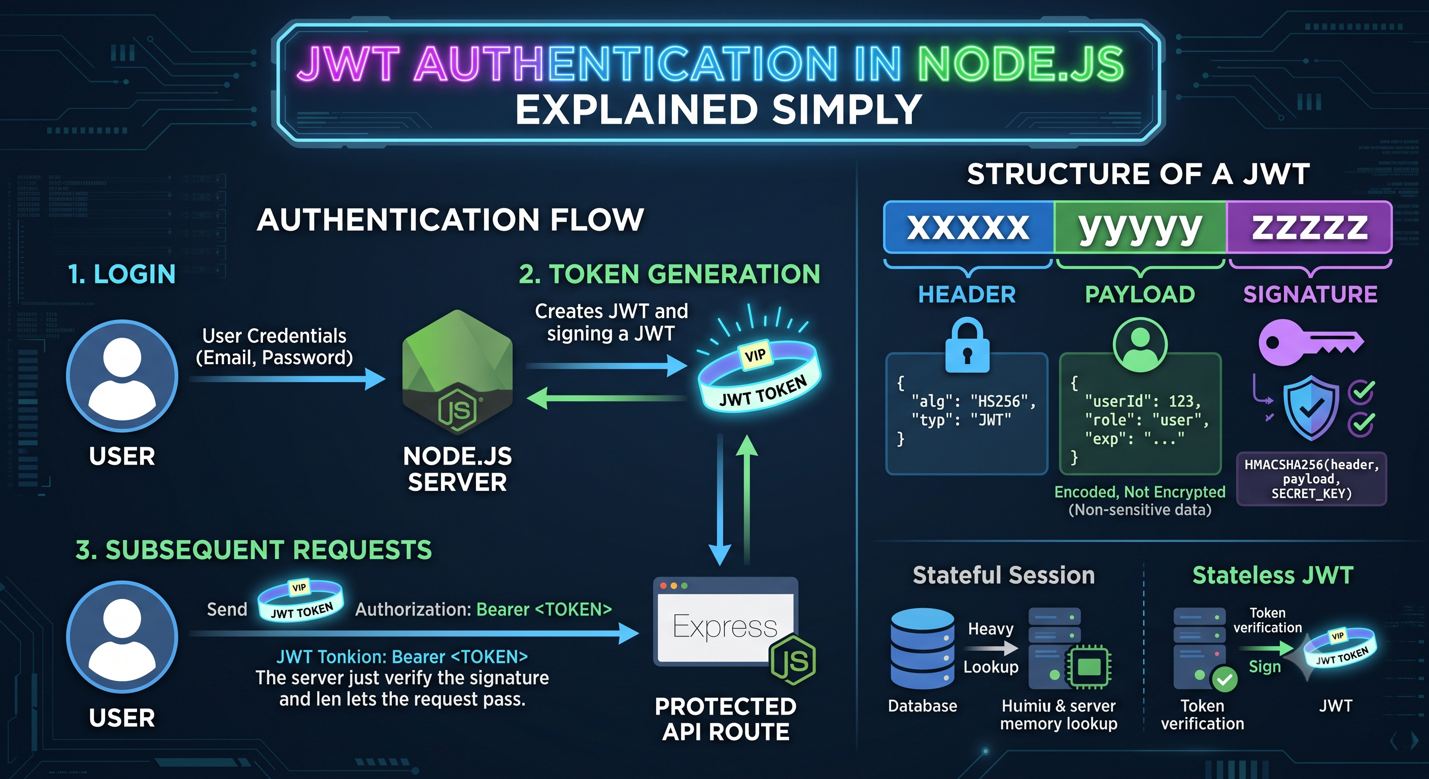 JWT Authentication in Node.js Explained Simply