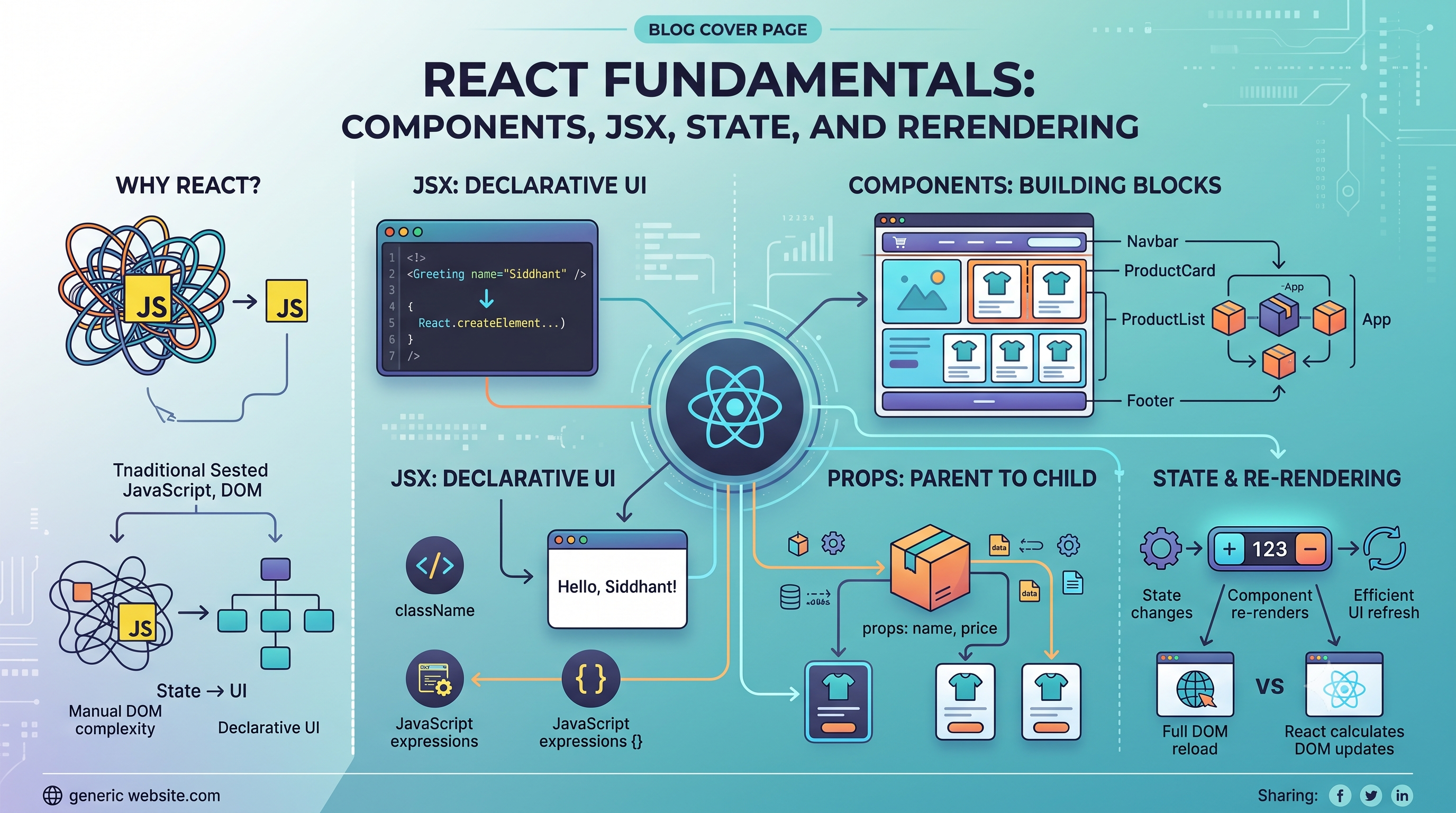 React Fundamentals: Components, JSX, State, and Re-rendering