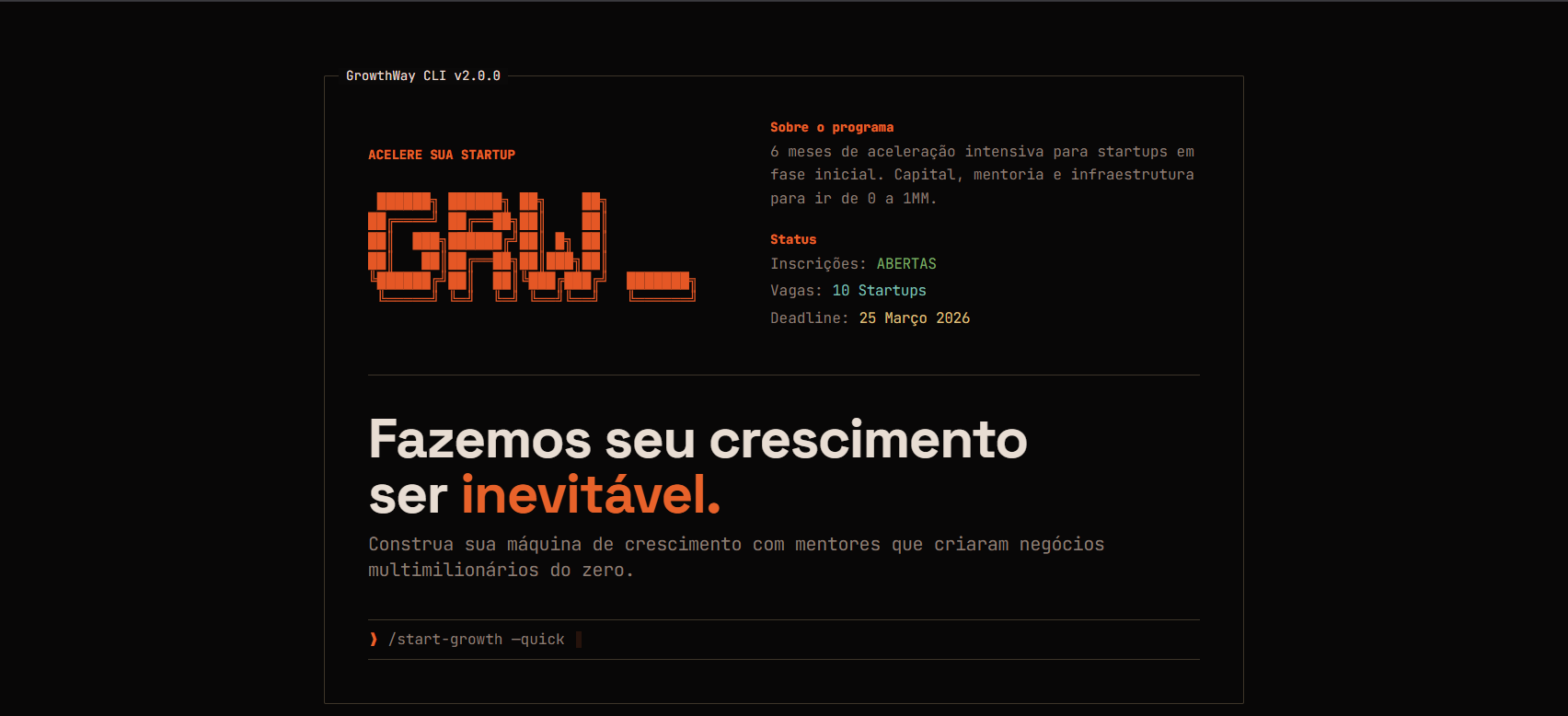 Growthway: acelerando startups com foco em execução real