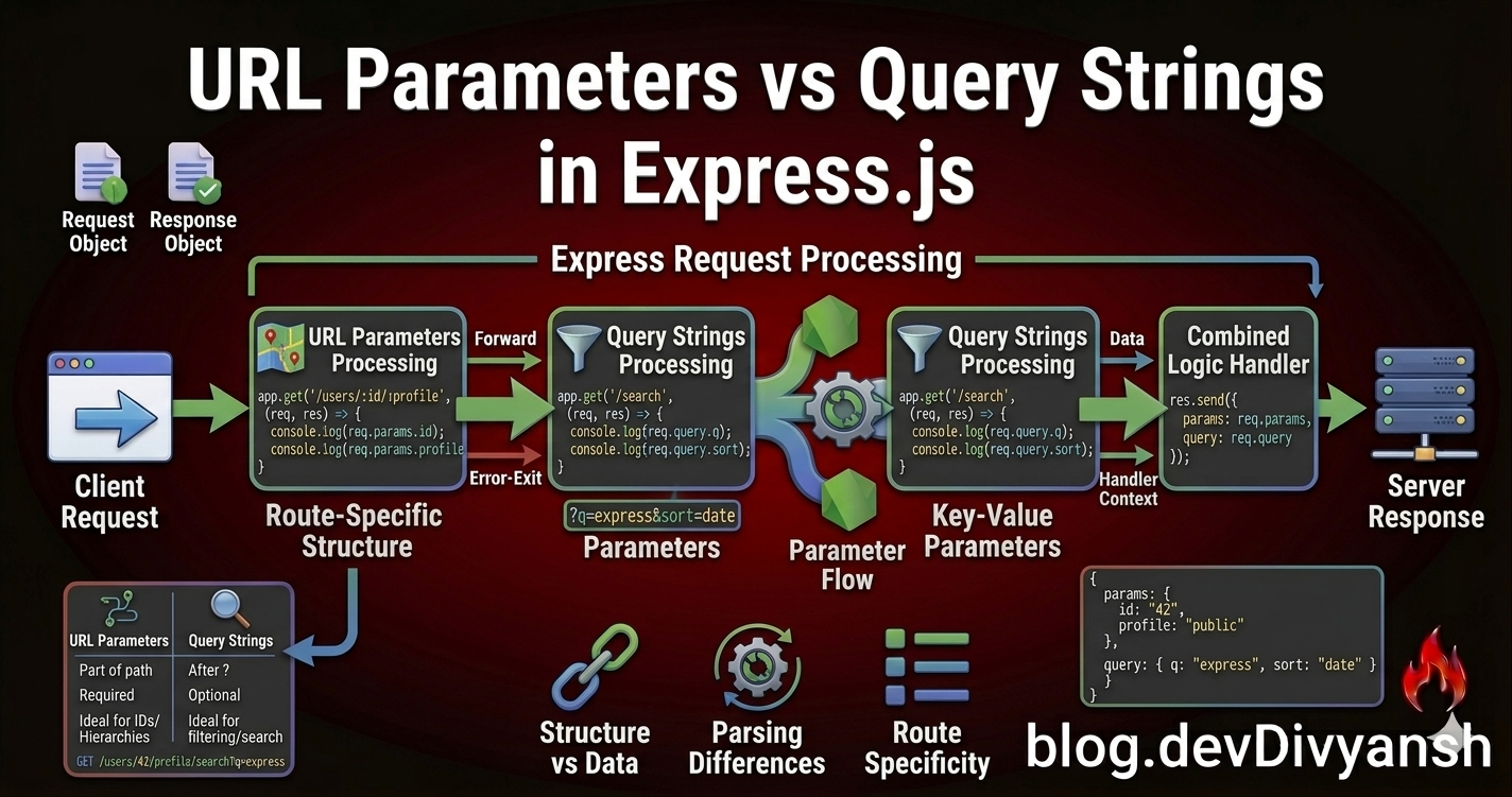 URL Parameters vs Query Strings in Express.js