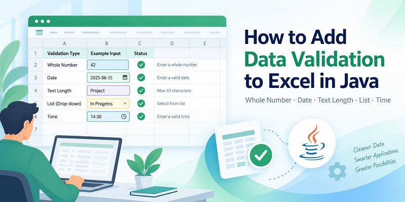 How to Add Data Validation to Excel in Java