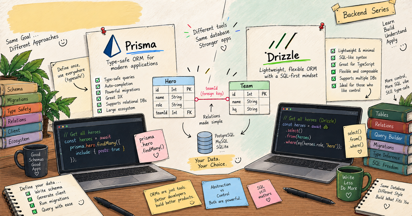 Modern Database Access: Prisma, Drizzle, and ORMs Explained