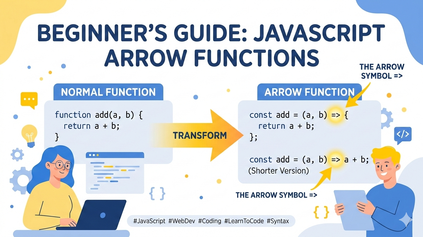 Arrow Functions in JavaScript: A Simpler Way to Write Functions