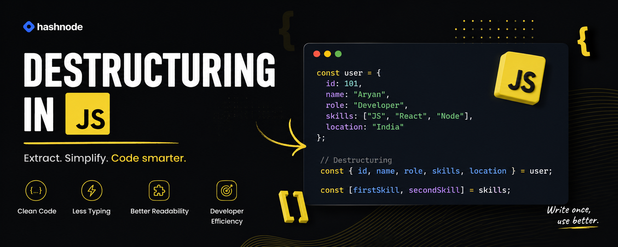 Destructuring in JavaScript