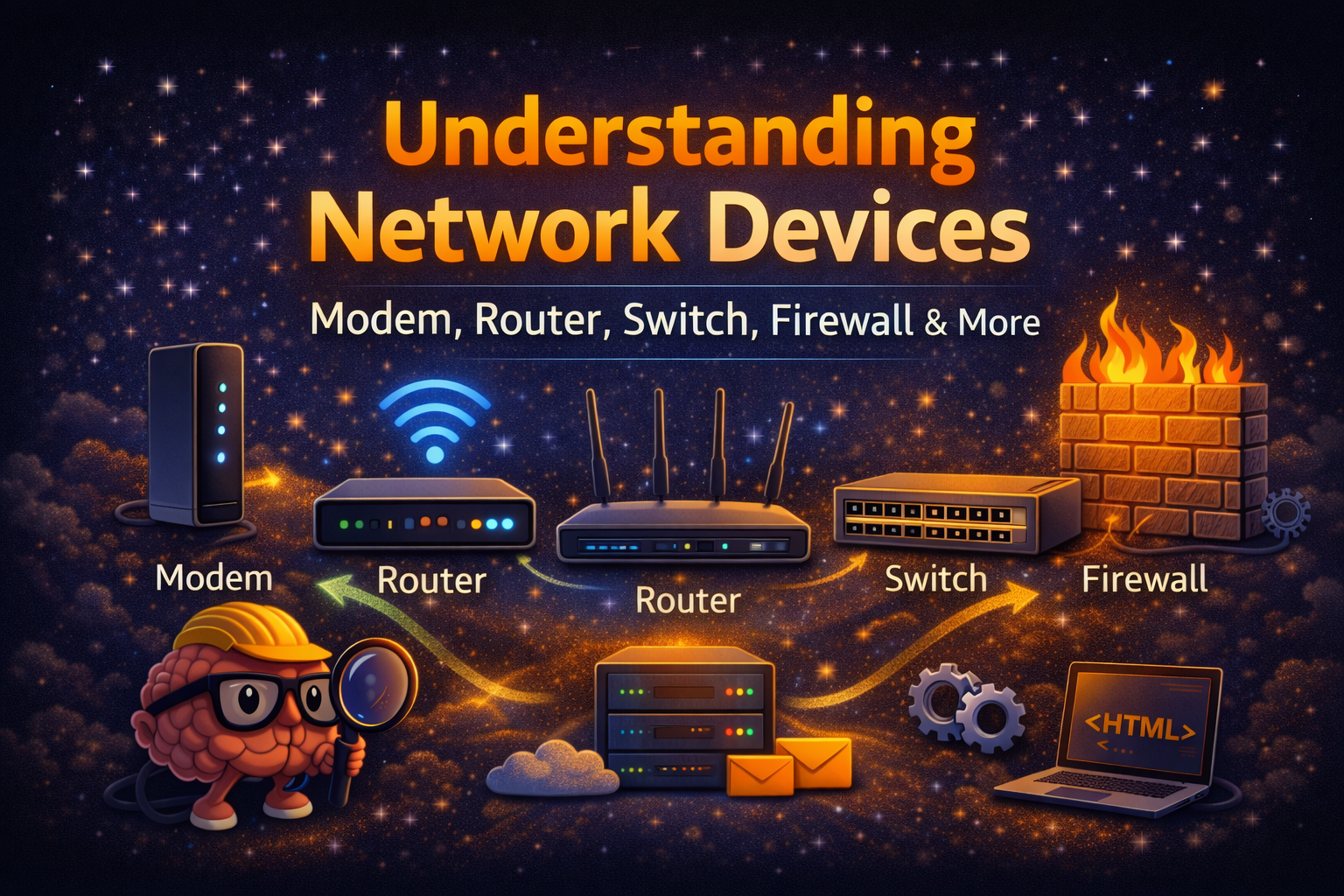 Understanding Network Devices: Modem, Router, Switch, Firewall & More