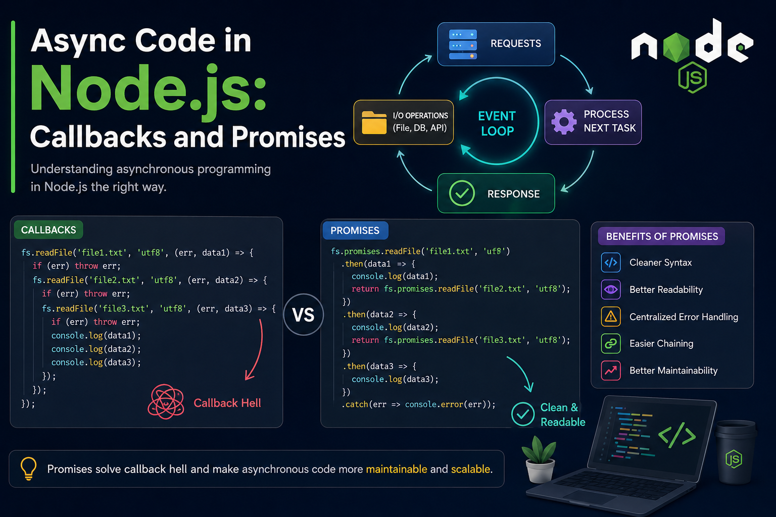 Async Code in Node.js: Callbacks and Promises