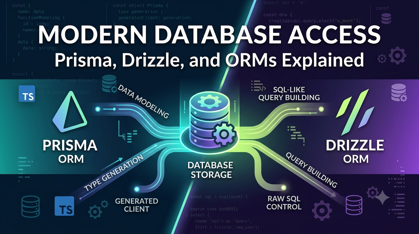 Modern Database Access: Prisma, Drizzle, and ORMs Explained