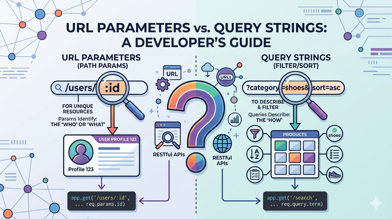 URL Parameters vs Query Strings in Express.js