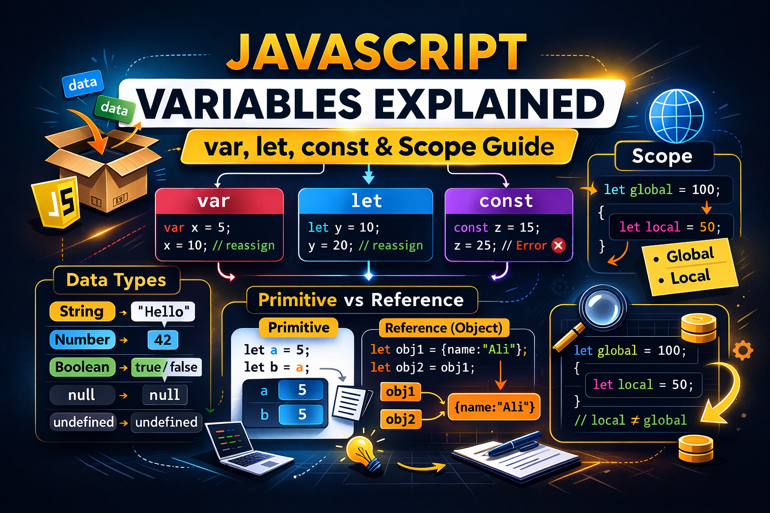 Understanding Variables and Data Types in JavaScript