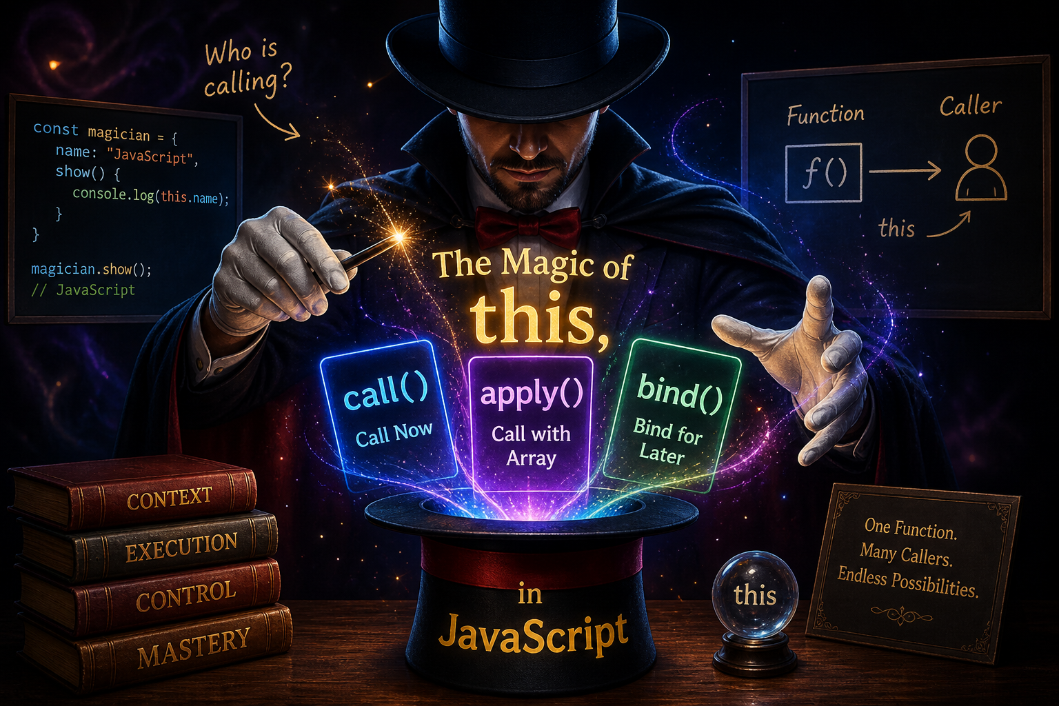 The Magic of this, call(), apply(), and bind() in JavaScript