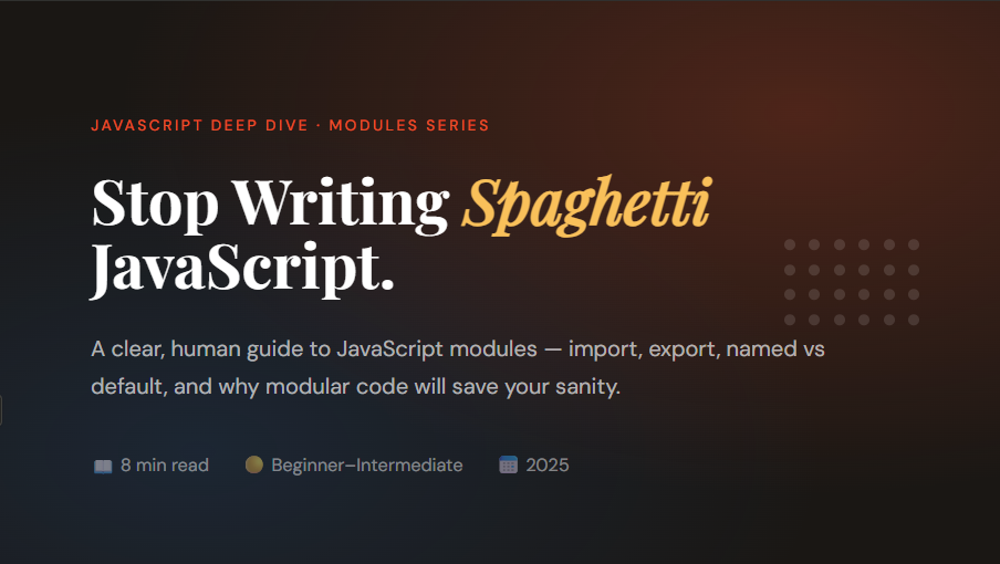 JavaScript Modules: Import and Export Explained