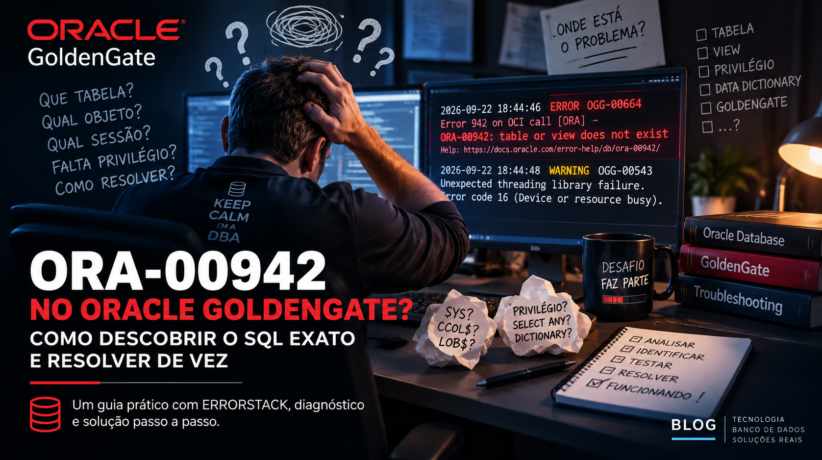 Oracle ERRORSTACK: como descobrir o SQL exato por trás de um ORA-00942