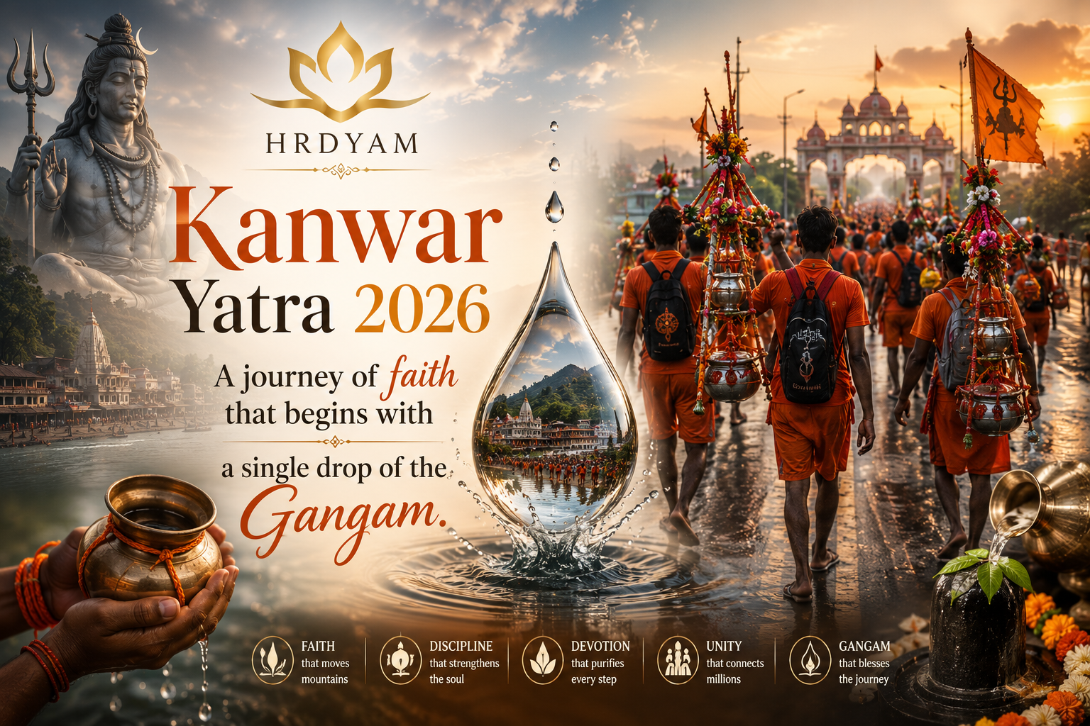 Kanwar Yatra 2026: A journey of faith that begins with a single drop of the Ganga