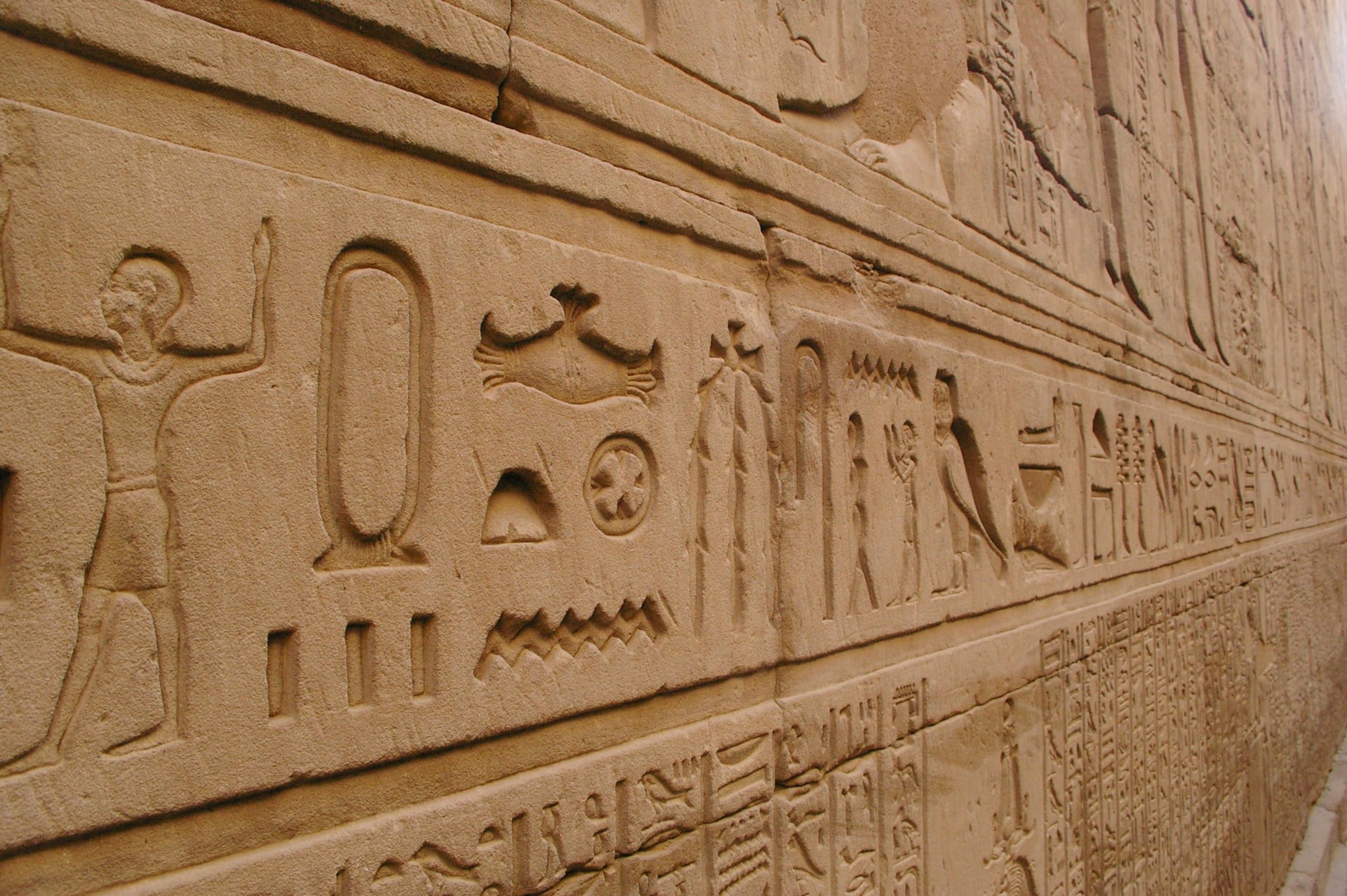 Ancient Egyptian Writing on a Wall