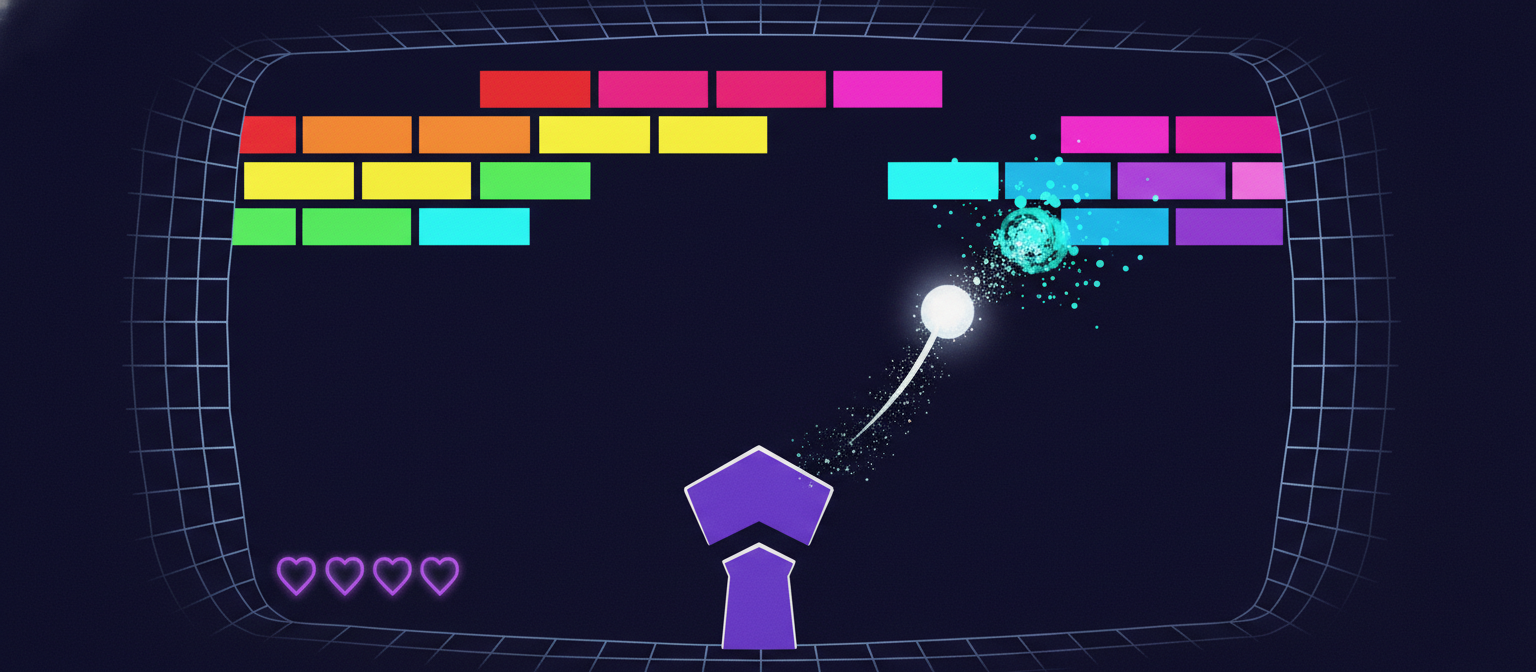 Building Brick Breaker in React — Canvas Physics, Power-Ups with Expiry Timestamps, and Particle Bursts