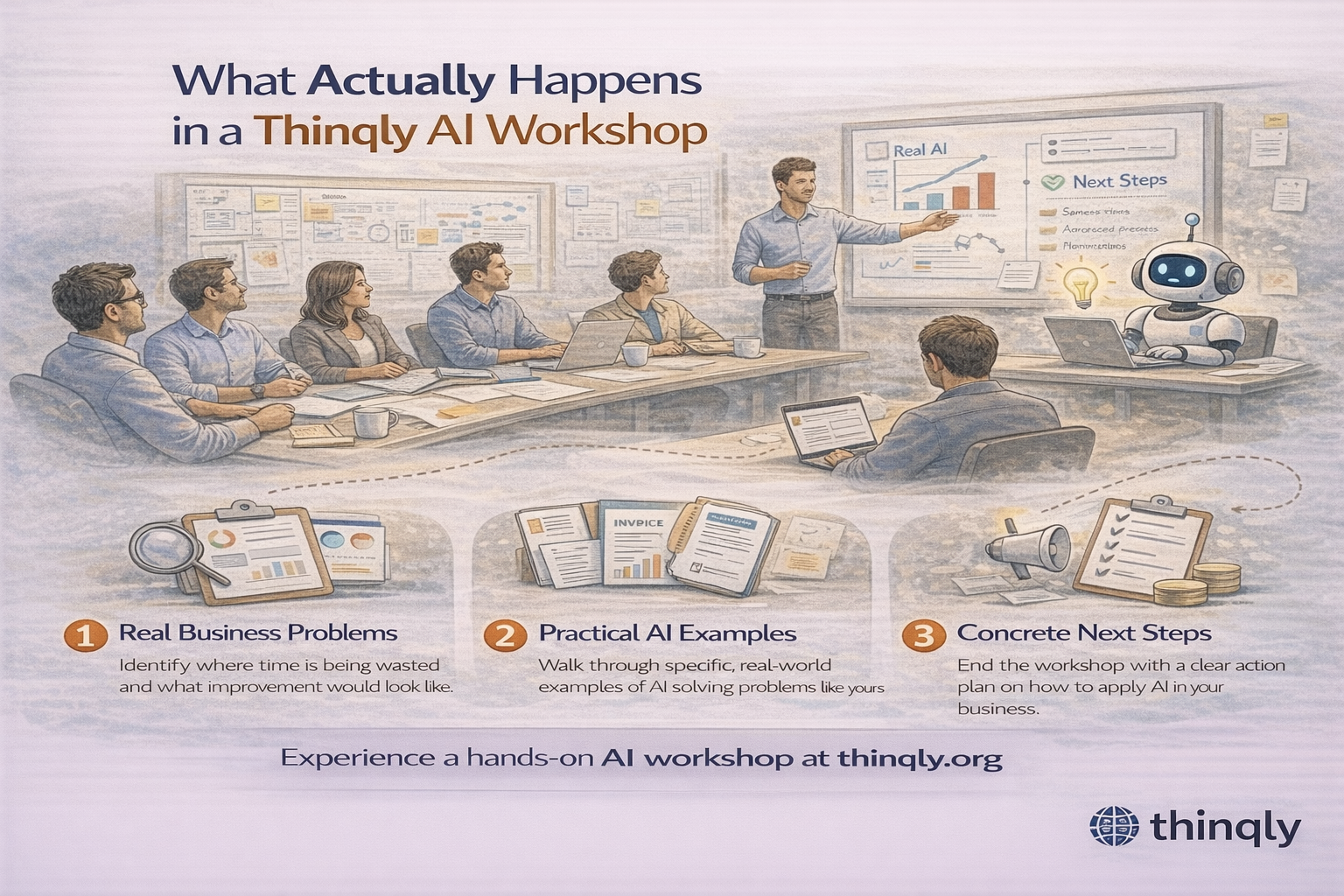 What Actually Happens in a Thinqly AI Workshop