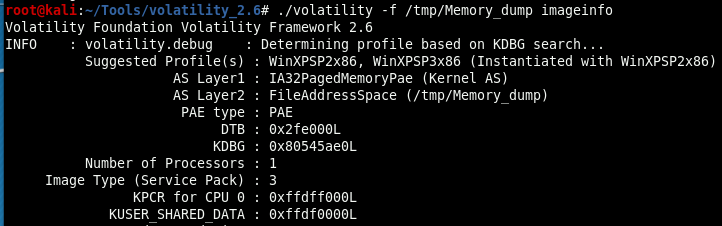 imageinfo confirming the profile before any further plugins are run.