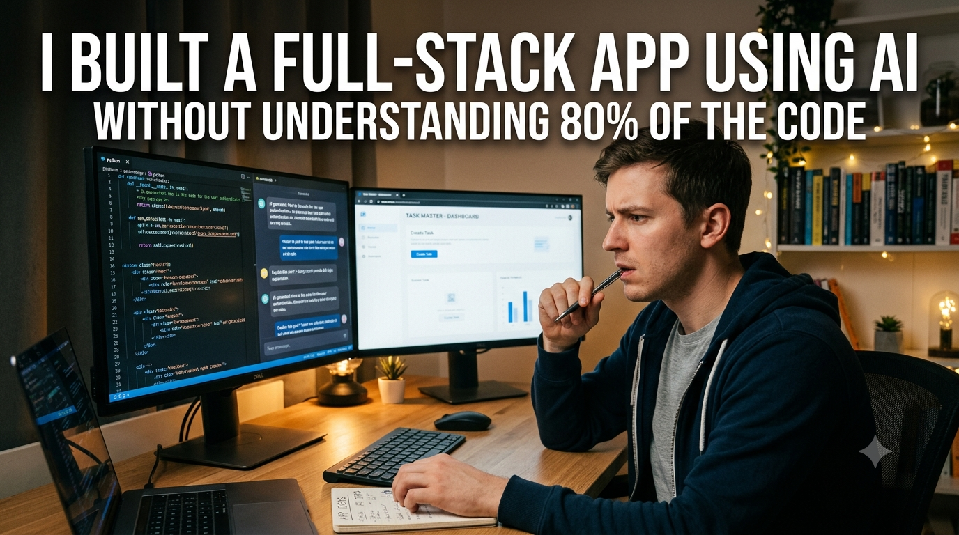 I Built a Full-Stack App Using AI Without Understanding 80% of the Code