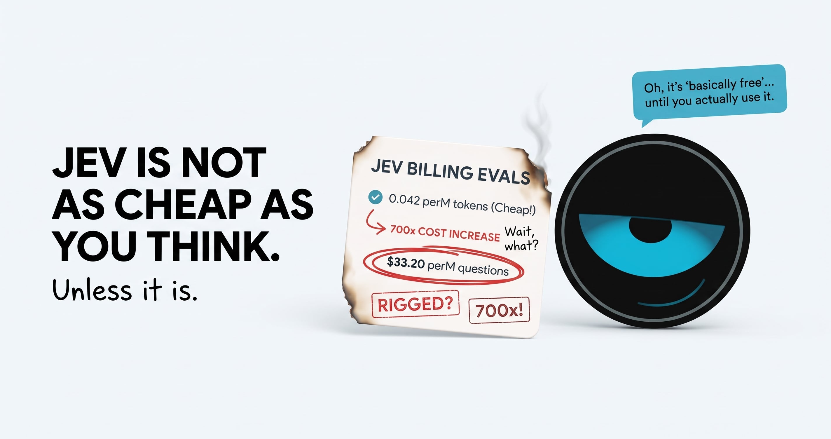Jev is not as cheap as you think. Unless it is.