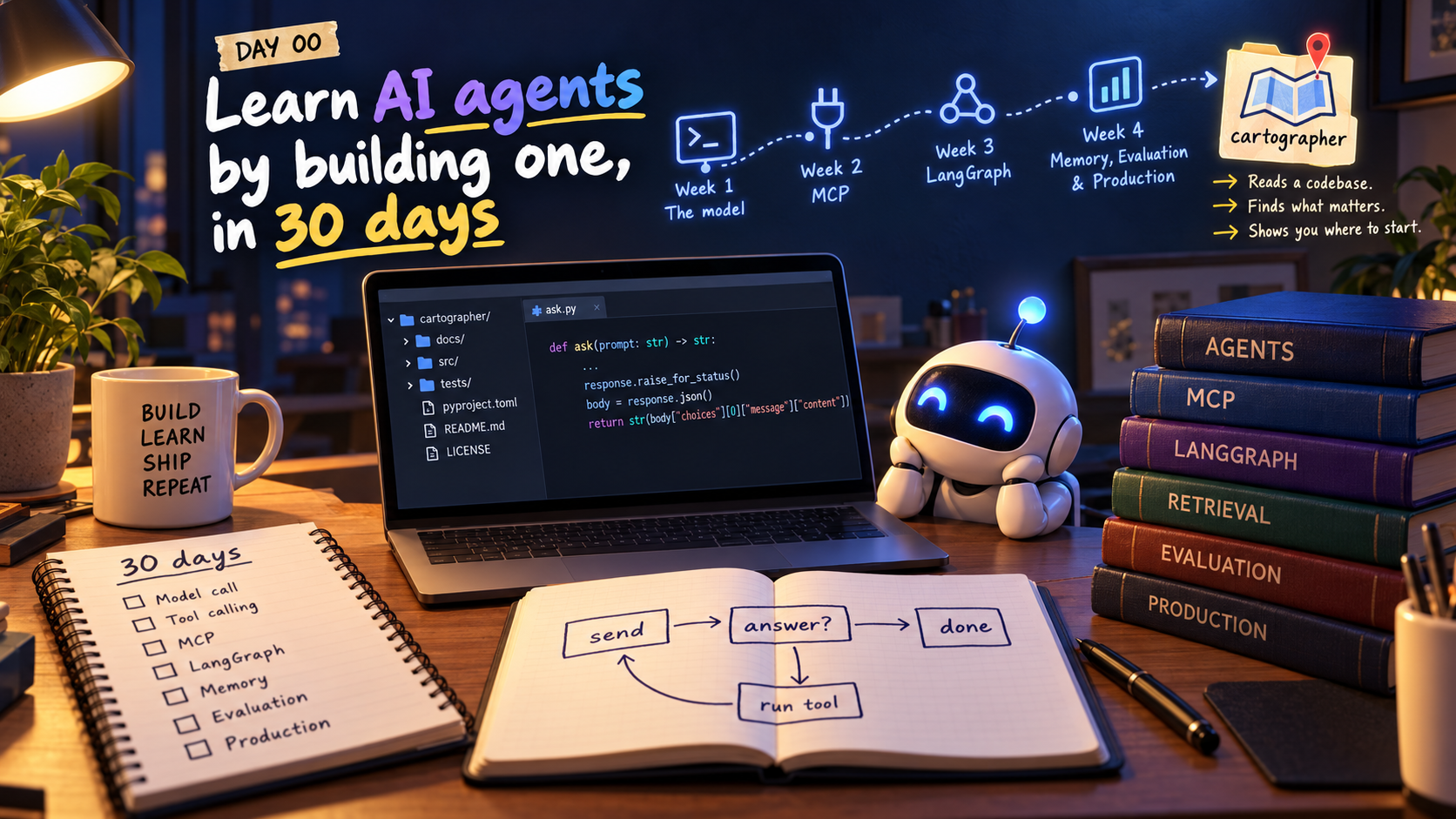Day 00: Learn AI agents by building one, in 30 days