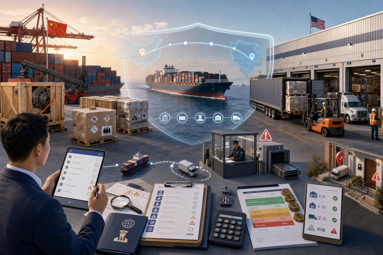 China to USA Freight Forwarding: Review Questions
