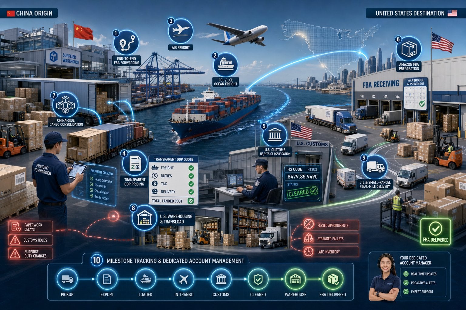 China to USA Freight Forwarding: 10 Capabilities That Matter