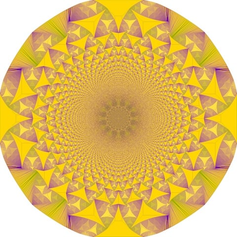 An Abelian sandpile (source: Wikipedia)