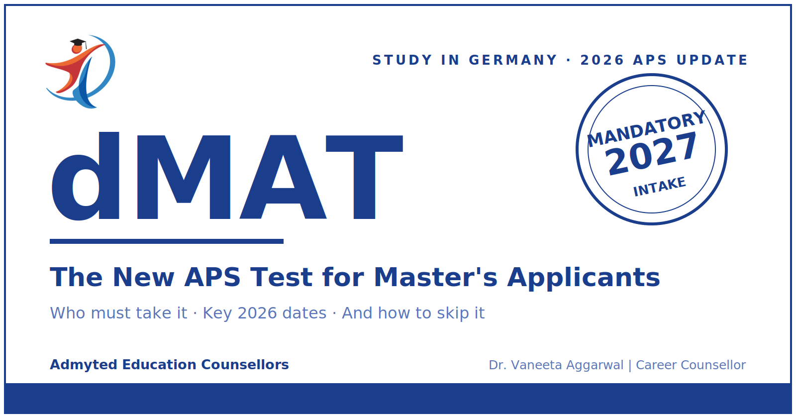 dMAT Germany 2026: The New APS Test Every Indian Master's Applicant Must Know