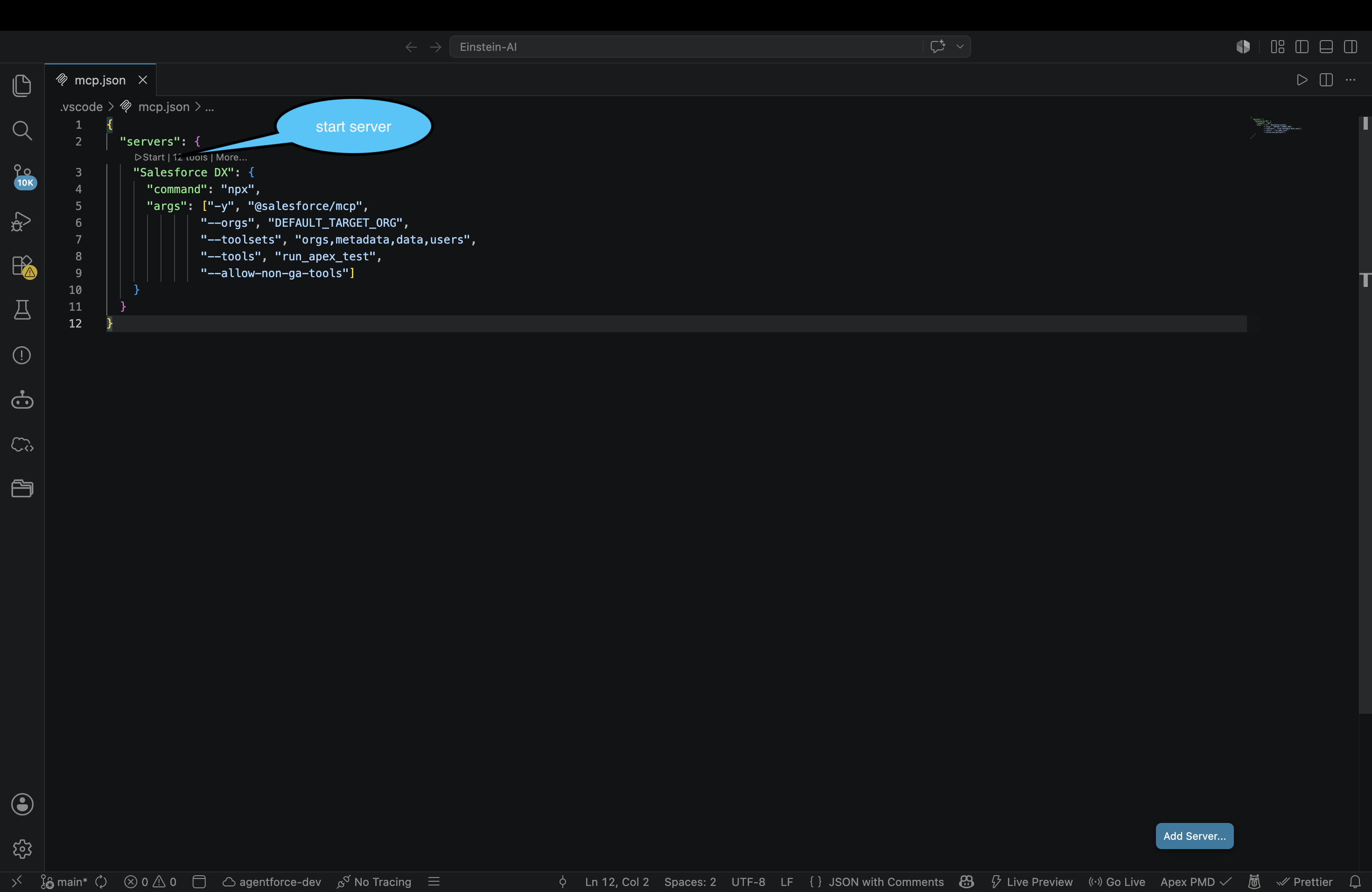 Salesforce DX MCP Server Setup with GitHub Copilot