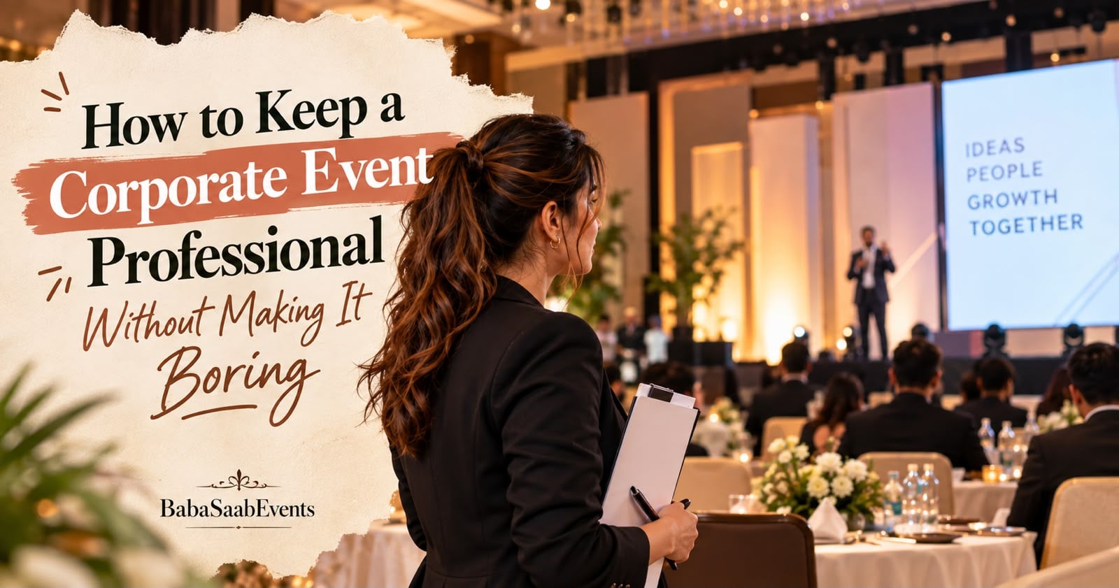 How to Keep a Corporate Event Professional Without Making It Boring