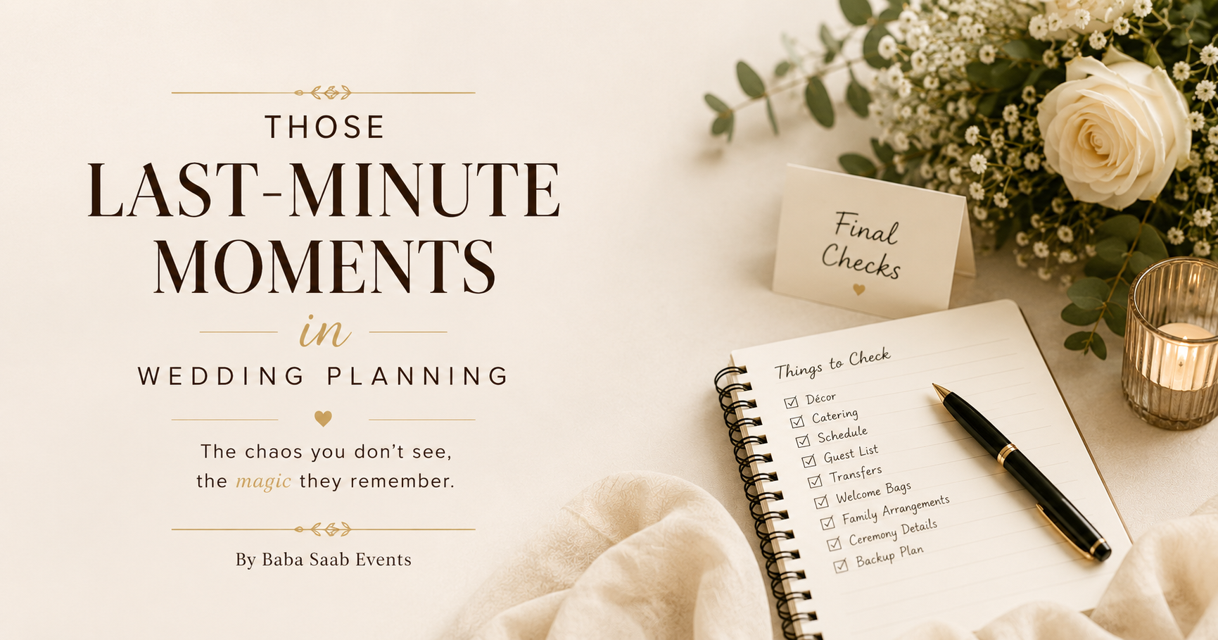 Those Last-Minute Moments in Wedding Planning